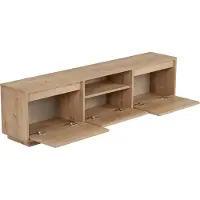 Skye Decor , meuble TV haut de gamme, 160 x 42 x 30 cm, chêne saphir | Panneau de particules 100 % mélaminé, épaisseur 18 mm | Idéal pour un intérieur moderne, élégant et fonctionnel.