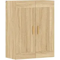 vidaXL Armoires murales 2 pcs. chêne Sonoma bois composite
