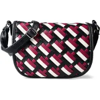 Tom Tailor Sac à bandoulière 'Devie' bleu foncé / rouge foncé / blanc