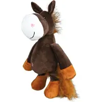 Trixie , jouet cheval pour chiens, avec son, en peluche, 32cm, multicolore