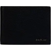 Replay Cuir porte-monnaie Wallet Black noir