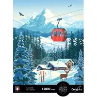 SentoSphere Puzzle - SENTOSPHÈRE - Calypto - 1000 pièces - Paysage enneigé - Finition lisse et soyeuse - À partir de 9 ans