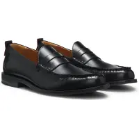 HUGO Mocassins Penny en cuir brossé