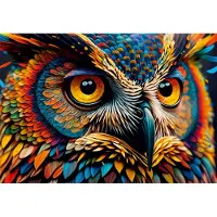 Roovi Puzzle Hibou Coloré - 1000 pièces