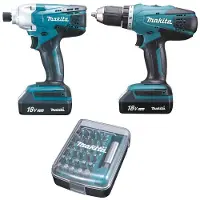 Makita Ensemble de 2 machines empreinte spéciale Visseuse TD127DZ + Perceuse DF457DZ - DK18354X1