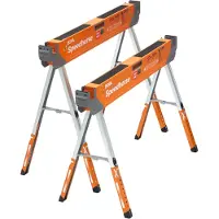 Bora Speedhorse XT Tréteau de travail paire 760 - 910 mm Réglable en hauteur ( PM-4550T ) 1600 kg Capacité de charge totale