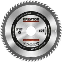 Kreator Lame de Scie pour Bois 190 x 30 x 2,2 mm 60T