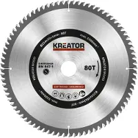 Kreator Lame de scie pour Bois 254 x 30 x 3 mm 80T
