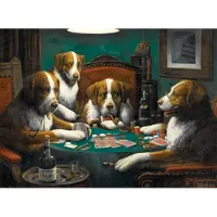 Puzzles DToy Puzzle Cassius Marcellus Coolidge - Poker Game - 1000 pièces