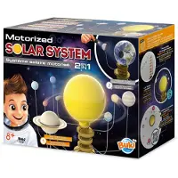 Buki Jouet éducatif - FRANCE - Système Solaire Motorisé - 8 planètes - Éclairage du Soleil - Éclipses possibles