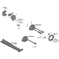 Shimano Unité de fixation supérieure pour support de batterie , modèle BM-EN800-A, pour cadenas...