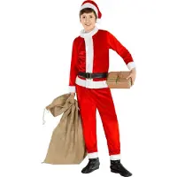 TecTake Dressforfun - Costume garçon Sint-Niklaas 10-12 ans - Costume complet avec chapeau à pointe, haut, pantalon, ceinture et couvre-bottes - Taille 140