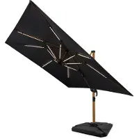 Vonroc Éclairage LED pour parasol – 15 bandes lumineuses, batterie rechargeable 2600 mAh | Compatible GP501XX & GP506XX
