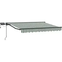 vidaXL Armature de store manuelle avec LED 3 x 2,5 m