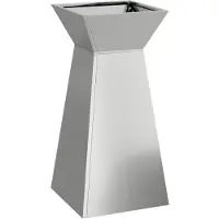 vidaXL Jardinière à pilier Argent 35 x 35 x 73 cm