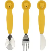 Trixie Silicone Eetset - Mr. Lion, 3st.
