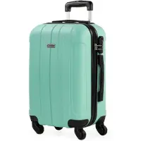 Itaca unisex. 771150-08 4 Wheeled Hard Travel Cabin Suitcase green (OSFA), Casuel, ABS/Polycarbonate, Cabine