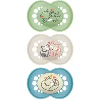 Parasanteonline Lot De 3 Sucettes 18 Mois+ Original Bleu Aléatoire -