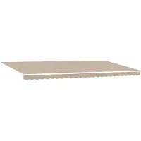 vidaXL Tissu de remplacement pour store, beige, 6 x 3,5 m, polyester