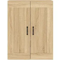 vidaXL Armoires murales 2 pcs. chêne Sonoma bois composite