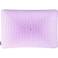 Beliani Oreiller ATHOS Bas Mémoire de forme 55 x 35 cm Violet