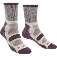 Bridgedale Hike Lightweight Cotton Comfort Boot Long Socks Gris EU 38-40 Femme