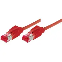 Tecline 71800R 71800R Câble de brassage S/FTP, PIMF, Cat 6, rouge, 0,5m
