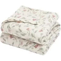 Meyco Baby Flower 120x120 Cm Muslin 2 Units Multicolore Enfants