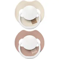 Difrax Dynamic Sucette 0-6m Prime Glow Ivory/blauw 2 pc(s) Sucette(S)
