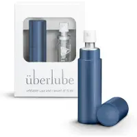 Uberlube - lubrifiant silicone avec étui de voyage - bleu (15 ml)
