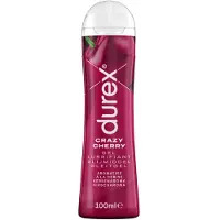 Durex Gel Lubrifiant Crazy Cherry - Goût Cerise - Lubrifiant à Base d'Eau - 100 ml 100 ml Lubrifiant(S)