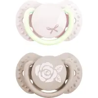 Difrax lovi DIFRAX Tétine Dynamic Baby shower rose-blanc 0-2m 2 pc(s) Sucette(S)