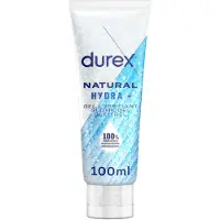 Durex Gel Lubrifiant 100% d'origine Naturel - Hydratant à l'Acide Hyaluronique - 100ml 100 ml Lubrifiant(S)
