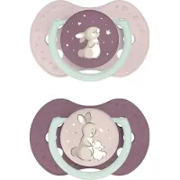 Difrax Dynamic Sucette Nuit&Jour Girl 3-6 mois 2 pc(s) Sucette(S)