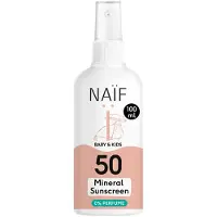 Naif Baby & Kids Mineral Sunscreen SPF 50 0 % Perfume spray solaire protecteur 100 ml
