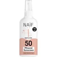 Naif Baby & Kids Mineral Sunscreen SPF 50 spray solaire protecteur pour enfant 100 ml