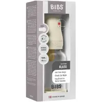 BIBS Baby Glass Bottle Round Latex biberon anti-coliques Ivory 1 pcs