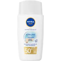 Nivea Sun Ultra Light Daily Fluid + Hyaluron | Light Tinted 40 ml Crème