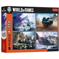 Trefl Puzzle 4 x 250 - World of Tanks (250 pièces)