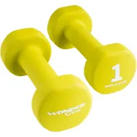 24hShop Haltères En Néoprène - 1 Kg - Lot De 2