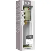 BIBS Baby Glass Bottle Round Latex biberon anti-coliques Sage 1 pcs