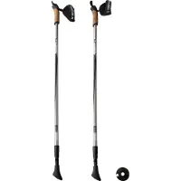 Abbey Nordic Walking Cane Poles Gris 86-140 cm