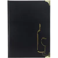 Securit Carte de boissons BASIC, A4, noire (A4)