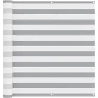 vidaXL Brise-vue pour balcon Gris clair et blanc 120 x 300 cm