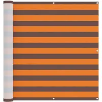 vidaXL Brise-vue pour balcon, orange et marron, 110 x 300 cm, tissu Oxford
