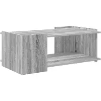 vidaXL Table basse Sonoma gris, 90 x 50 x 33 cm, en panneaux de particules