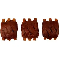 Flamingo Bbq Chicken Ribs Dog Snack 1.9kg Marron