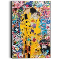 Reinders Peinture Le Baiser Moderne - 90x60cm - MDF - REINDERS