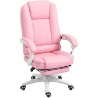 Vinsetto Chaise de bureau , fauteuil de direction avec repose-pieds, chaise de bureau avec fonction d'inclinaison