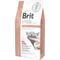 Brit Veterinary Diets Cat Renal - Nourriture vétérinaire sans céréales pour chats adultes souffrant d'insuffisance rénale - 5 kg